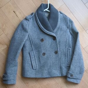 Gray Kids Peacoat